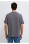 Anthracite Basic T-Shirt with Pockets Loose Fit / Comfortable Cut 0613339-90721 - 5