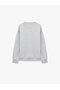Comfortable Fit, Stitched Detail, Long Sleeve, Crew Neck, Embroidered Sweatshirt - 6