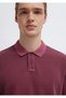 Burgundy Polo T-Shirt Loose Fit / Comfortable Cut 0613311-70426 - 7