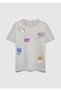 Hello Kitty Printed Gray T-Shirt Loose Fit / Relaxed Comfortable Cut 7610423-70075 - 2