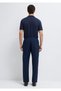 Navy Blue Linen Trousers 0010577-80872 - 5