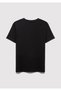 M Logo Printed Black T-Shirt Regular Fit / Normal Cut 6610044-900 - 3