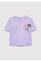 Kuromi Printed Purple T-Shirt Loose Fit / Comfortable Loose Cut 7610414-70519 - 2