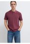 Burgundy Polo T-Shirt Loose Fit / Comfortable Cut 0613311-70426 - 2