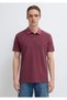 Burgundy Polo T-Shirt Loose Fit / Comfortable Cut 0613311-70426 - 4
