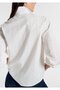 Embroidery Detailed White Shirt Regular Fit / Normal Cut 1211380-70057 - 4