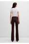 Molly Everday Brown Gabardine Trousers 1013691199 - 4