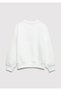 Logo Cat Printed Ecru Sweatshirt 7S10169-70057 - 4