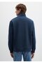 Semi-Zip Navy Blue Basic Sweatshirt 0S10278-70490 - 5