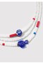 White Necklace Set with Evil Eye Beads 1913650-620 - 3