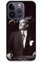 Apple iPhone 14 Pro Max Compatible Case Featuring Mustafa Kemal Atatürk (Printed)
