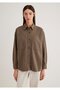 Brown Shirt Oversize / Wide Cut 1211019 -87538 - 3
