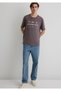 Always Printed Purple T-Shirt Loose Fit / Loose Relaxed Cut 0612722-86683 - 2