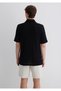 Black Shirt Loose Fit / Loose Relaxed Fit 0211598-71379 - 4