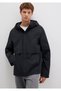Water Repellent K Hooded Black Jacket Regular Fit / Normal Cut 0110348-900 - 2