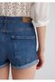 Vivia Cuffed Dark Flex Blue Jean Shorts 1411217-89702 - 8