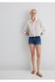 Vivia Cuffed Dark Flex Blue Jean Shorts 1411217-89702 - 2