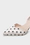 Esmerelda Pointed Toe Women's Shoes with Back Strap and Medium Heel - 4