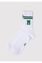 White Socket Socks with Logo Detail 0911108-85310