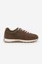 Women's Suede Detailed Multi-Part Lace-Up Casual Sneaker Sports Shoes Asune Light Brown Suede - 3
