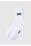 Logo printed white socks 0911160-28613