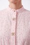 Floral Patterned Double Set with Ruffle Detail and Gathered Waist Skirt in Pink - 2