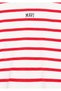 Logo Printed Red Striped Sweatshirt 7s10038-82054 - 6