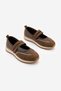 Women's Suede Mary Jane Double Strap Retro Sneaker Casual Sports Ballerina Shoes Hopato Light Brown Suede - 5