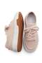 Women's Sneaker High Sole Lace-Up Linen Sports Shoes Kotnel Beige - 7