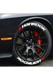 Pvc Rubber Hankook Motorcycle and Automobile 3Dembossing Stripe Tire Lettering 4Pcs - 2
