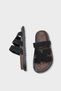 Alicia Flat Heeled Velcro Comfort Women's Shoes Slipper - 4