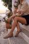 Women's Round Toe Strappy Mary Jane Casual Ballerinas Sihas Camel Suede - 7