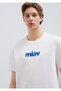 Miav Printed White T-Shirt Regular Fit / Normal Cut 067153-620 - 2