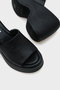 Lena Genuine Leather High Padded Heel Women's Slippers - 3