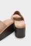 Rina Suede Stone Detailed Wedge Heel Daily Women's Slippers - 5