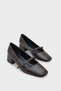Elyn Short Heeled Blunt Toe Strappy Mary Jane Women's Shoes