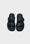 Marla Double Buckle Wedge Heeled Comfort Women's Slippers - 5