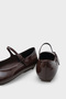Nickie Buckle-Strapped Blunt-Toe Flat Heeled Casual Women's Ballerinas - 5