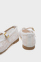 Rebeka Buckle-Strapped Mesh Round-Toe Flat Heeled Casual Women's Ballerinas - 4