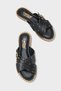 Metal Look Buckle Short Heeled Cross-Strapped Women's Slippers - 2