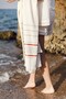 Dia Shower Towel 100X150 cm Denim 100% Cotton Luxury Soft Textured Large Size - 5