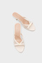 Robbi Pointed Toe Mesh Bowknot Medium Heeled Stylish Women's Slippers - 5