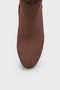 Cathrine Oval-Toe Side-Zip Closure Heeled Suede Women's Boots - 3
