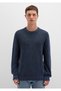Crew Neck Navy Blue Sweater Slim Fit / Slim Fit 070767 -34319 - 4