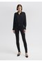 Alissa Gold Classic Black Jean Trousers 1067822002 - 2