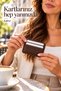 Genuine Leather Look Minimalist Card Holder - 4 Compartment Slim Wallet - 2