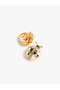 Large Stone-Detail Ladybug Earrings - 4