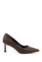 Women's Brown Pointed Toe Thin Heel Stiletto