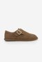 Women's Genuine Leather Loafers with Strap Masculine Casual Shoes Zepar Tan Suede - 3