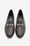 Women's Genuine Leather Chain Loafer Casual Shoes Tanle Brown - 7
